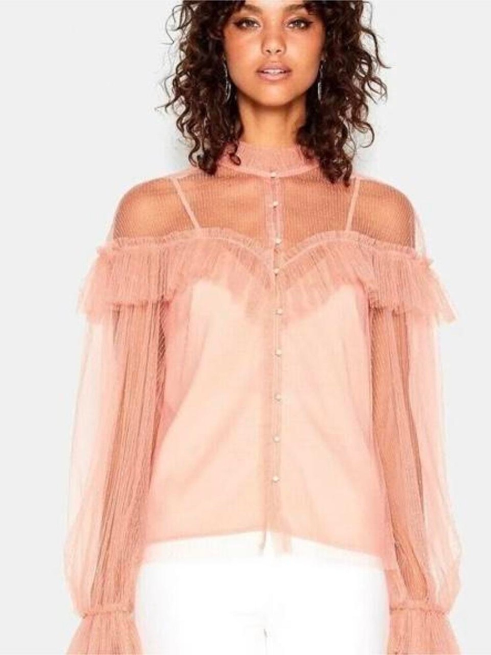Alice McCall Just Right blouse peach/pink Size 2